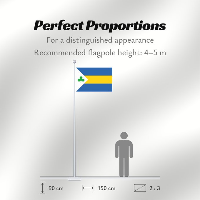 Flag Proportions: Leeuwarderadeel	Dutch municipality of Leeuwarderadeel