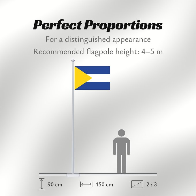 Flag Proportions: Muiden Dutch municipality of Muiden