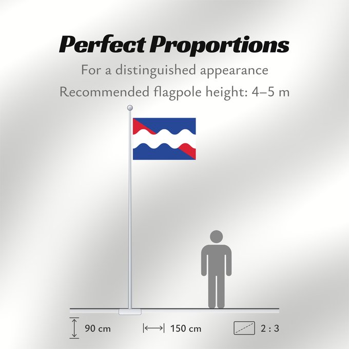 Flag Proportions: Roerdalen Dutch municipality of Roerdalen