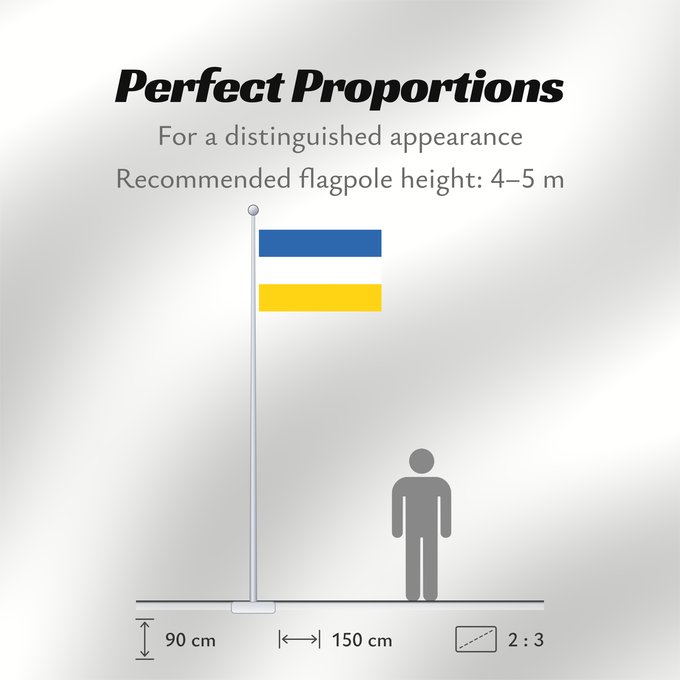 Flag Proportions: Spijkenisse Dutch town of Spijkenisse