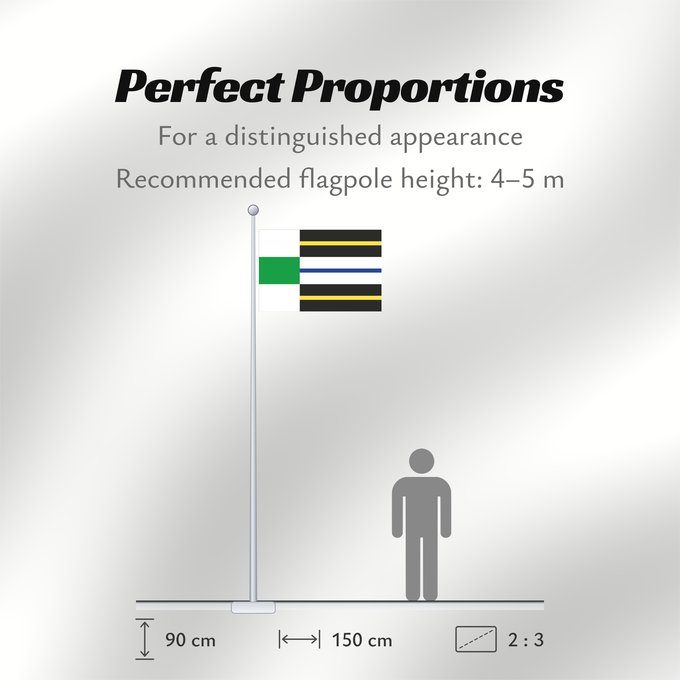 Flag Proportions: Stadskanaal Dutch municipality of Stadskanaal