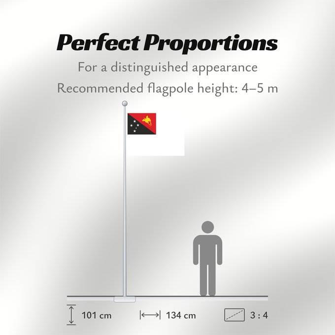 Flag Proportions: Naval Ensign of Papua New Guinea