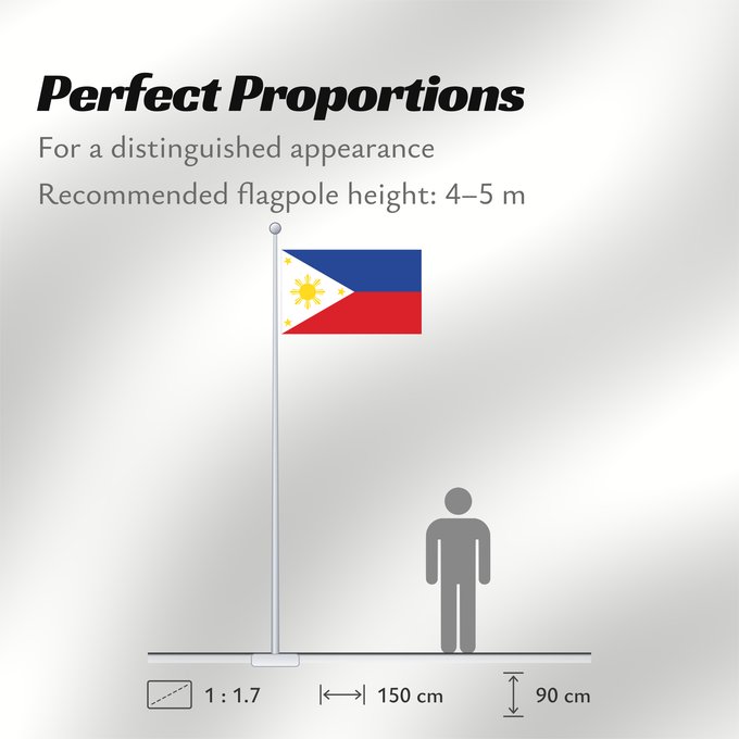 Flag Proportions: Philippines	The national flag of the Philippines	Filipinas	Philippinen	Filippine	Filipijnen	علم فلبين	An nasyunal na bandera kan Filipinas	ফিলিপাইনের জাতীয় পতাকা	Ang nasodnong bandera sa Pilipinas	La nacia flago de la Filipinoj	Wagayway ti Filipinas	フィリピ