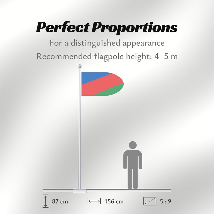 Flag Proportions: POL gmina Leśna