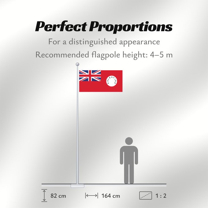 Flag Proportions: Palestine Mandate Ensign 1927-1948