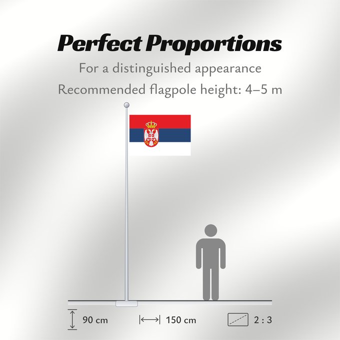 Flag Proportions: Serbia state  proposal R-41	Discussion proposal for colours for the State Flag of Serbia	Serbie - Drapeau d'État (proposition R-41)	Serbia - Bandera de Estado (propuesta R-41)	Serbien - Staatsflagge (Entwurf R-41)	Serbia - Bandiera di Stato (proposta R-41