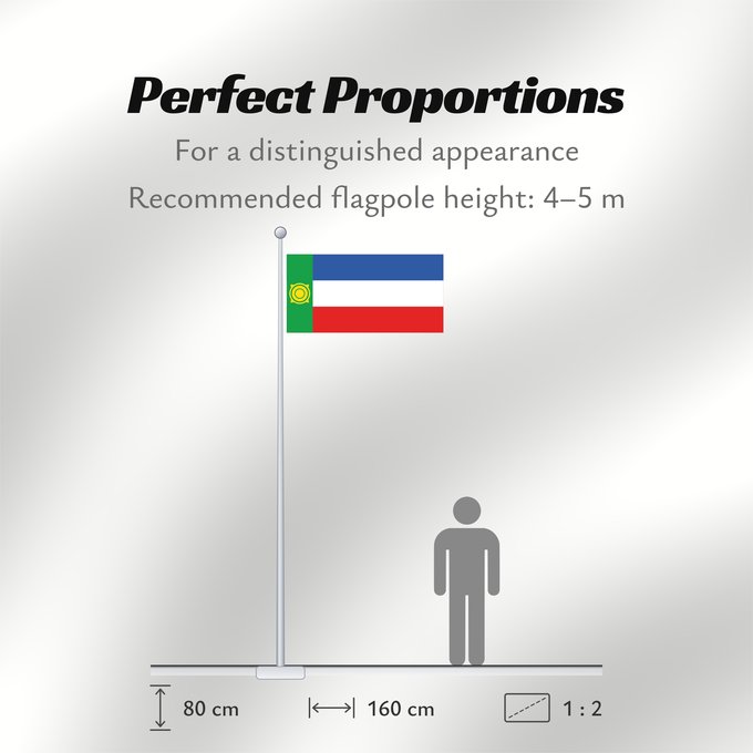 Flag Proportions: Khakassia	Khakassia since 2003. Drawn by Fibonacci	 Khakassie ou République de Khakassie	Jakasia desde el 2003. Hecha por Fibonacci	Chakassien