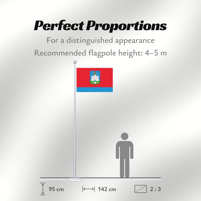 Flag Proportions: Oryol Oblast Oblast d'Orel Óblast de Oryol Oblast Orjol