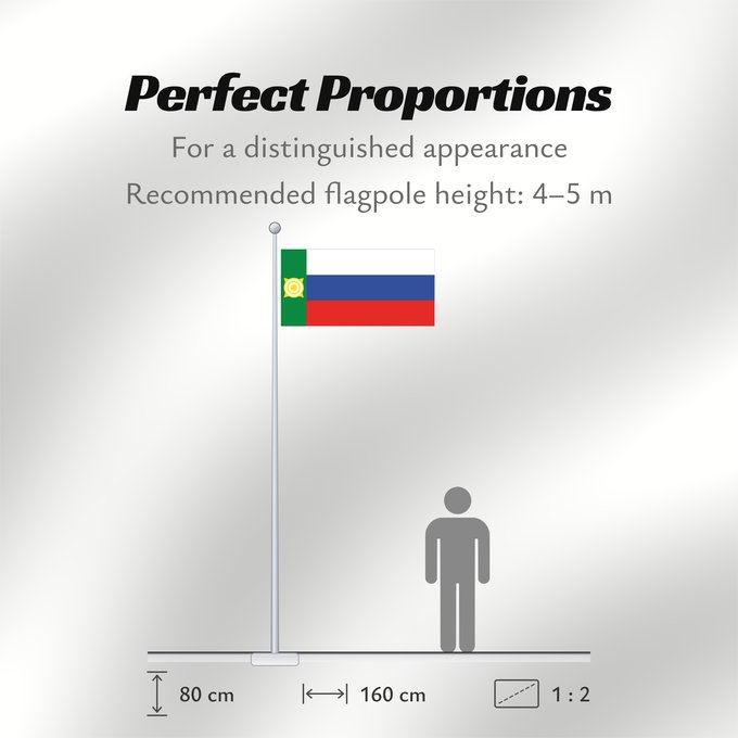 Flag Proportions: Khakassia 1993-2003 Khakassia 1993 - 2003. Drawn by Kookaburra Hakassia Vabariigi lipp aastatel 1993-2003