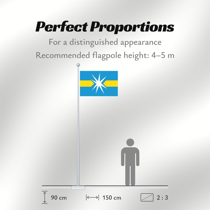 Flag Proportions: Linyevo Novosibirsk oblast Linyevo, Novosibirsk Region, Russia Liniyevo Linyewo Флаг рабочего посёлка Линёво