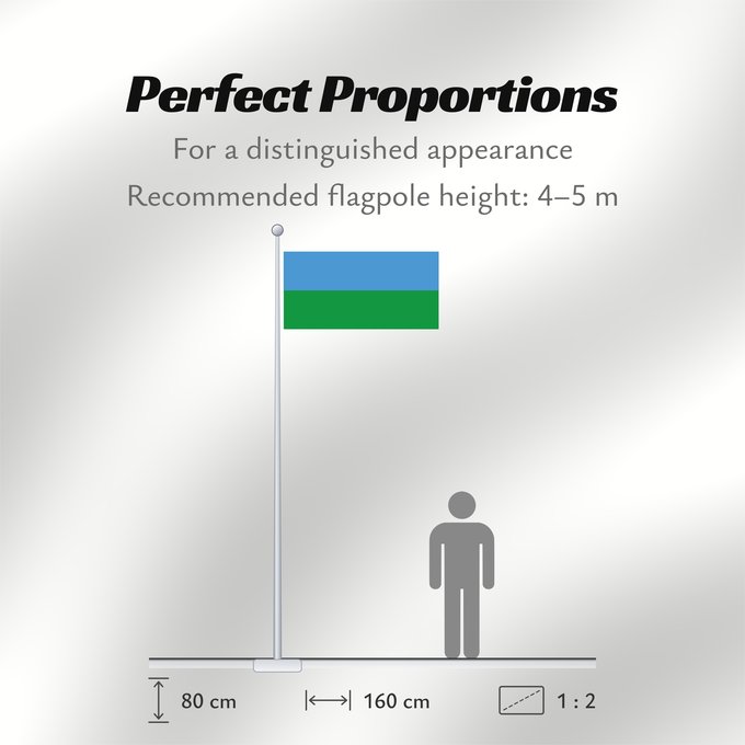 Flag Proportions: Polovinka Khanty-Mansia Polovinka rural settlement Polovinka Флаг сельского поселения Половинка