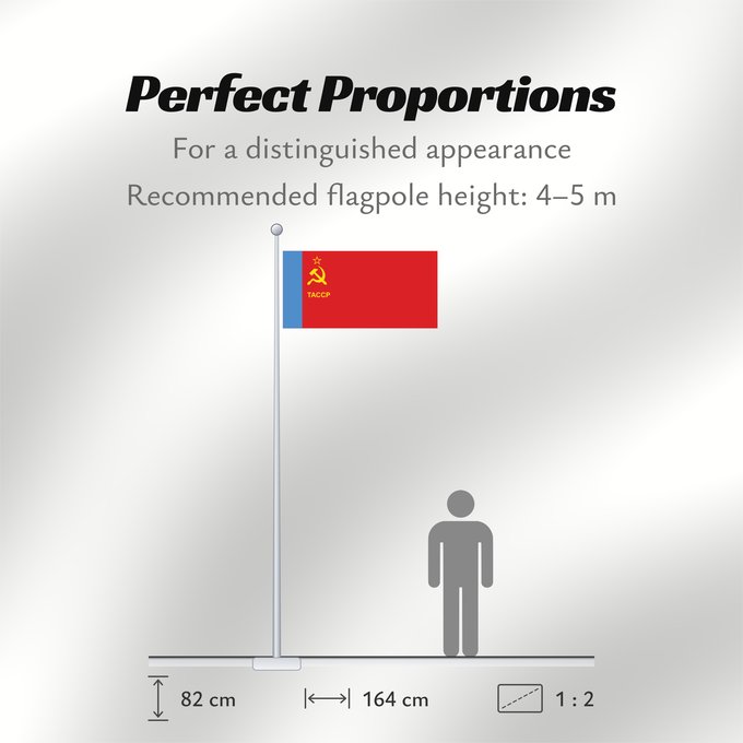 Flag Proportions: Tatar ASSR 1954 Tatar Autonomous Soviet Socialist Republic ASSR Tatar (1954-1981) ASSR de Tartaristán (1954-1981) Tatar ASSR (1954-1981) ASSR Tatara (1954-1981) Флаг Татарской АССР 1954 г Татар АССР байрагы 1954 й Прапор Татарської АРСР 1954 р