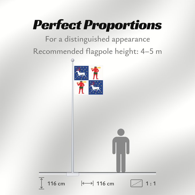 Flag Proportions: Norrbottens län vapenflagga Norrbotten County in Sweden Norrbotten Norrbottens läns vapenflagga