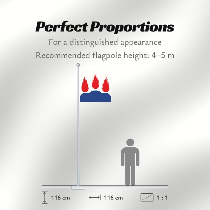 Flag Proportions: Västmanlands län