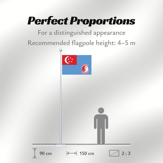 Flag Proportions: Air Force Ensign of Singapore 1973-1990