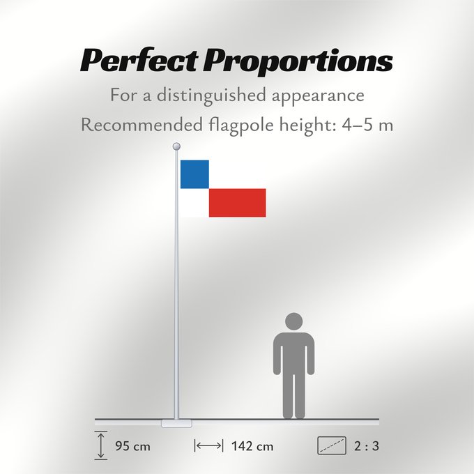 Flag Proportions: Banskobystricky vlajka	Banská Bystrica Region 	Banská Bystrica	Región de Banská Bystrica	Banská Bystrica