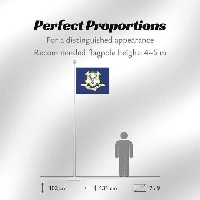 Flag Proportions: Connecticut ᎧᏁᏓᎦᏗ ᎦᏓᏘ Ka hae Konekikuka Connecticutae Kanédiki hahoodzo bidah naatʼaʼí Флаг Коннектикута Američke savezne države Konektikat