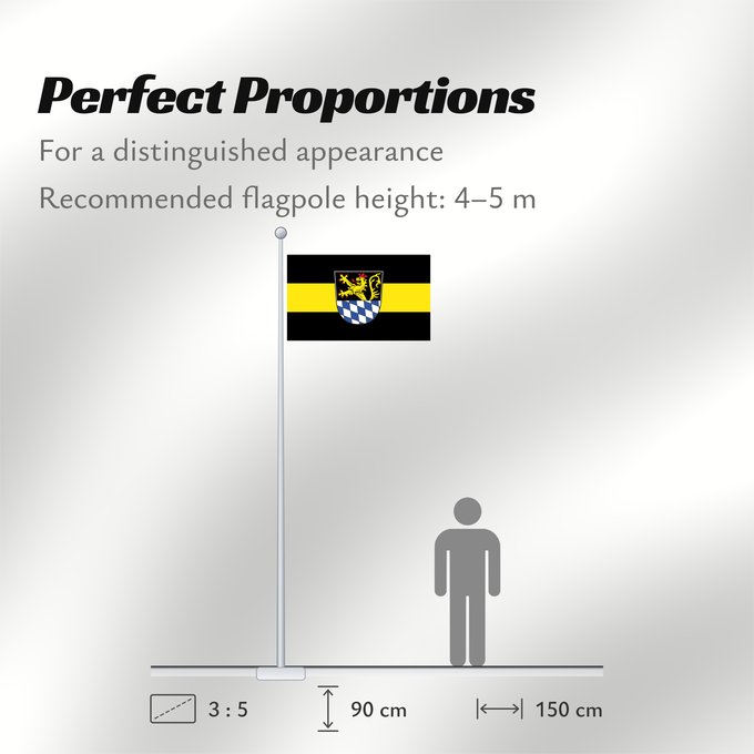 Flag Proportions: Amberg City of Amberg Ville d Amberg Kreisfreien Stadt Amberg
