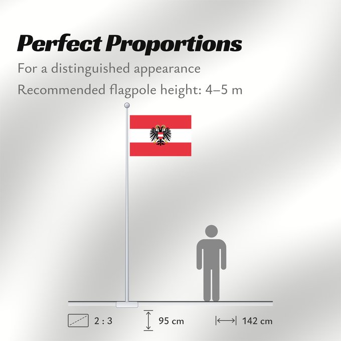 Flag Proportions: Austria state 1934-1938 State flag of Austria from 1934 to 1938