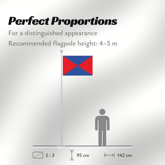 Flag Proportions: Baiona Bayona, en Pontevedra España