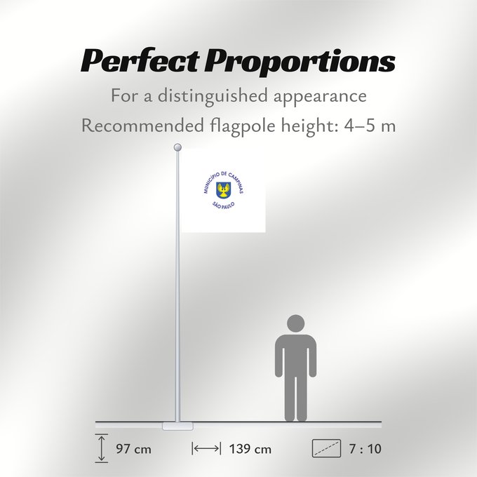 Flag Proportions: Campinas Campinas city São Paulo, Brazil Município de Campinas São Paulo, Brasil