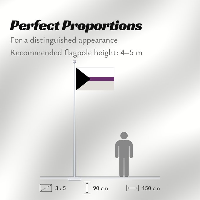 Flag Proportions: Demisexual Pride Claimed flag for the demisexual sexuality