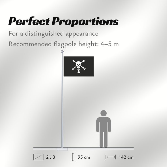 Flag Proportions: Pirate Flag of Emanuel Wynne Pirate flag of Emanuel Wynne