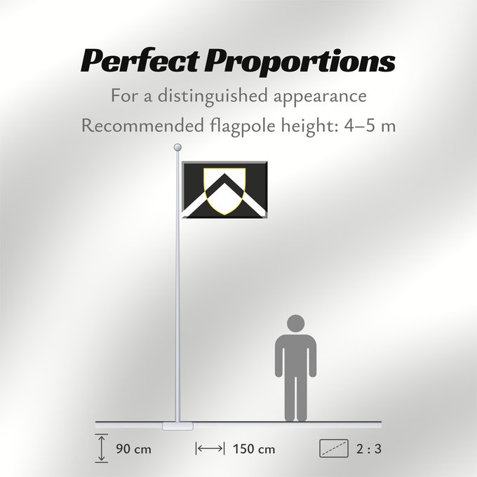 Flag Proportions: Udinese Calcio Udinese football club Squadra di calcio Udinese