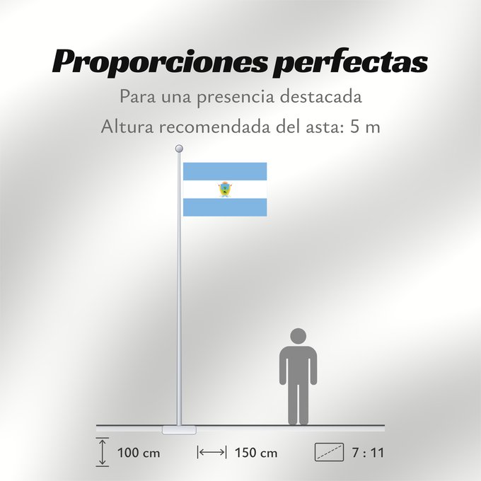 Proporciones de la bandera: Provincia de La Pampa La Pampa Province of Argentina province de La Pampa Provinz La Pampa Provincia di La Pampa
