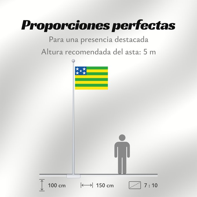 Proporciones de la bandera: Goiás