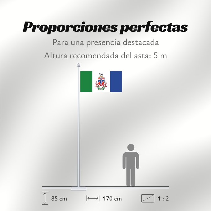 Proporciones de la bandera: Yukon Yukon Territory Yukon territoire Yukon Territory Yukon (Territorium) Banniel tiriad Yukon, Kanada