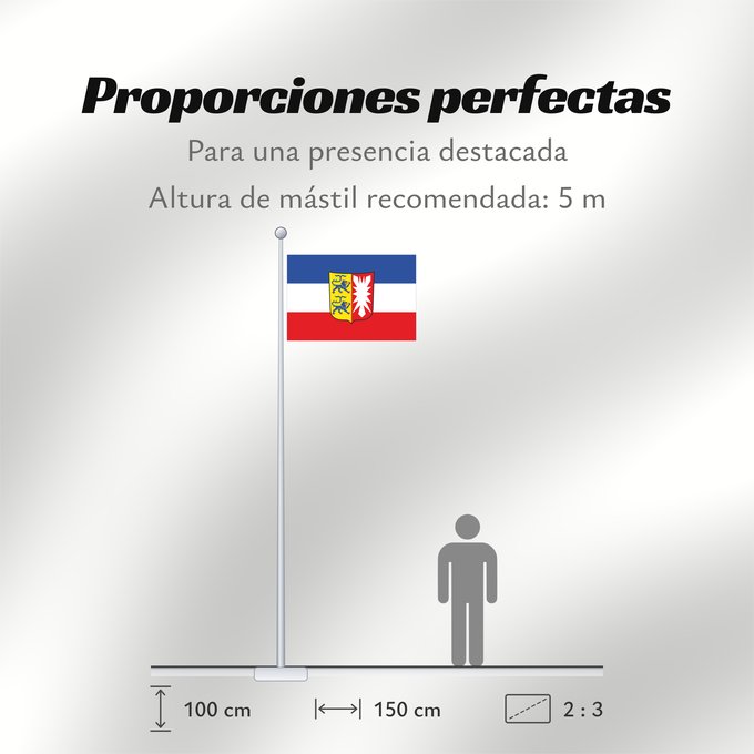 Proporciones de la bandera: Schleswig-Holstein