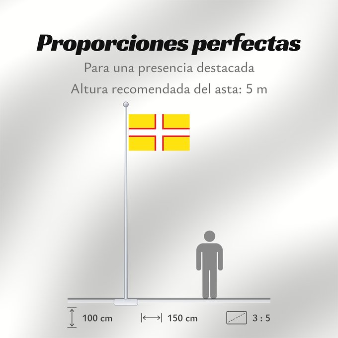 Proporciones de la bandera: Dorset Dorset, England