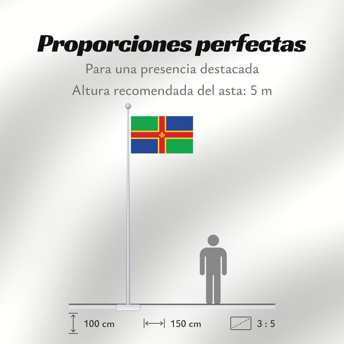 Proporciones de la bandera: Lincolnshire Lincolnshire county