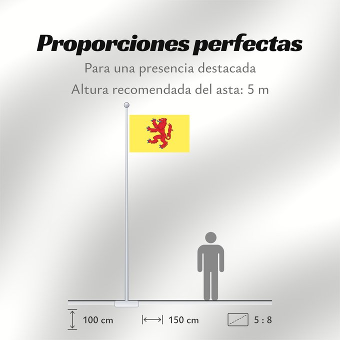 Proporciones de la bandera: Powys Welsh Kingdom of Powys and the House of Mathrafal