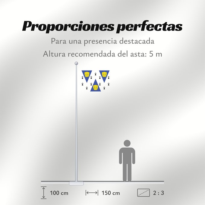 Proporciones de la bandera: Shropshire
