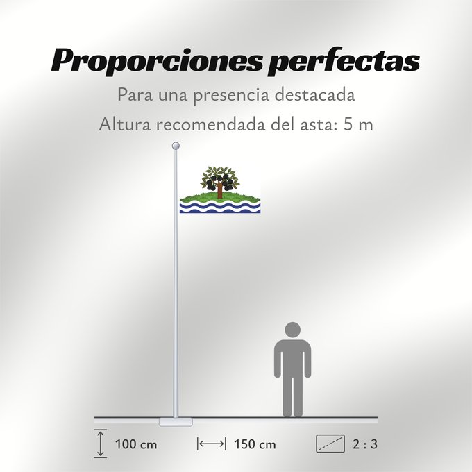 Proporciones de la bandera: Worcestershire