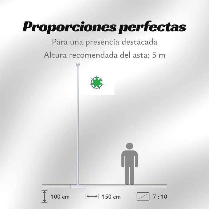 Proporciones de la bandera: Aomori