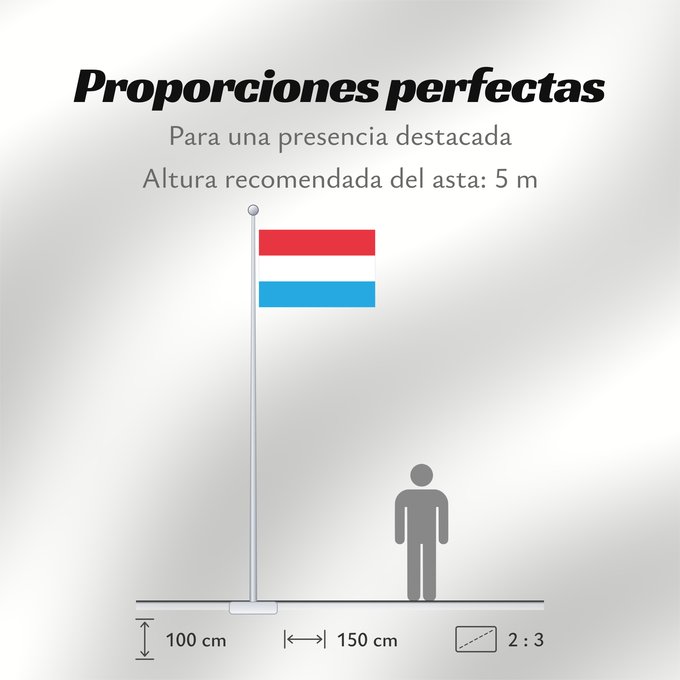 Proporciones de la bandera: Luxembourg	Luxemburgo	Luxemburg	Lussemburghese	Luksemburga	Сцяг Люксембурга	Национално знаме на Люксембург	Banniel Luksembourg	Lucemburská vlajka	Luxembourgs	Σημαία του Λουξεμβούργου	Luksemburgi lipp	پرچم لوکزامبورگ	Luxemburgin	Lucsamburg	ლუქსემბურგის დრო