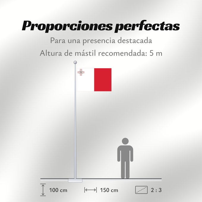 Proporciones de la bandera: Malta	Malte	Сцяг Мальты	Maltas	Ta  Malta	Флаг Мальты	Прапор Мальти