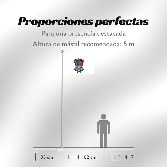 Proporciones de la bandera: Michoacan	Michoacán