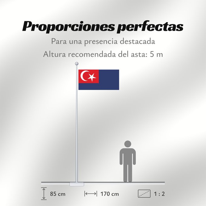 Proporciones de la bandera: Johor	Malaysian state Johor	Johor o Johore 