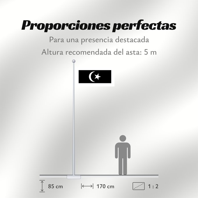 Proporciones de la bandera: Terengganu	Malaysian state Terengganu