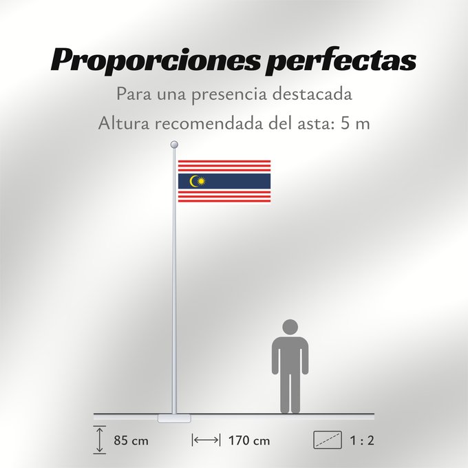 Proporciones de la bandera: Kuala Lumpur, Malaysia	Kuala Lumpur	Kuala Lumpur, Federal Territory, in Malaysia