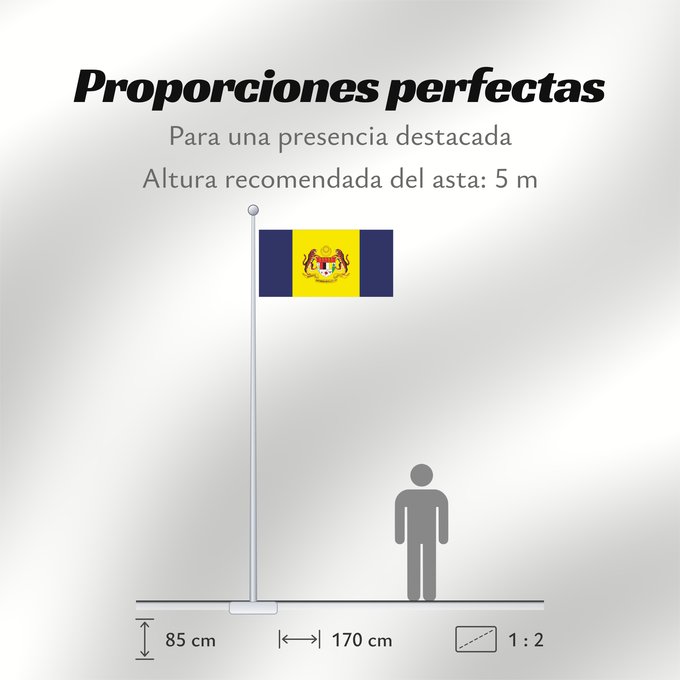 Proporciones de la bandera: Putrajaya	Putrajaya, Malaysia	Putrajaya 