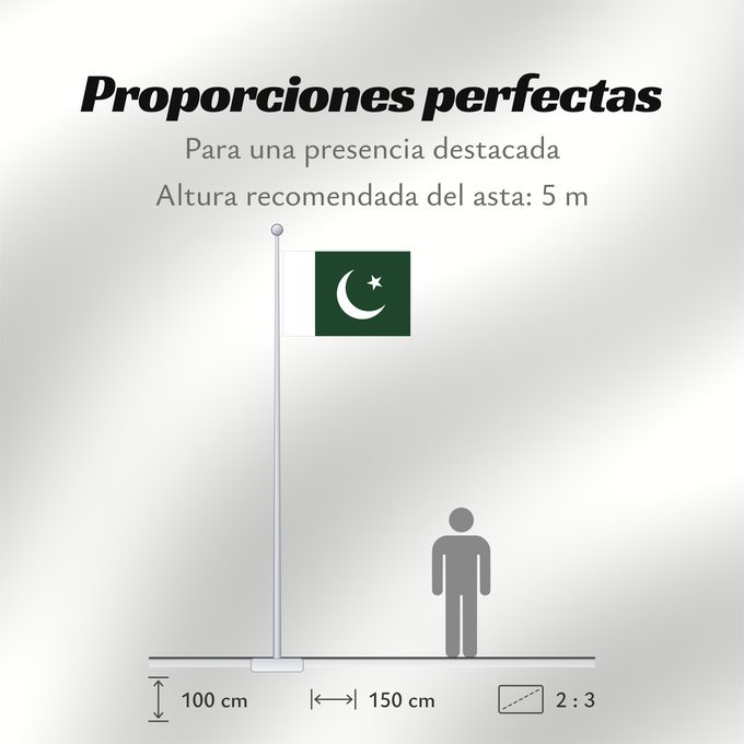 Proporciones de la bandera: Pakistan	 Pakistan	Pakistán	Paquistão	علم باكستان	পাকিস্তানের জাতীয় পতাকা	পাকিস্তানর ফিরালহান	Pakistano	पाकिस्तान का ध्वज	ପାକିସ୍ତାନୀ ଝଣ୍ଡା	ਪਾਕਿਸਤਾਨ ਦਾ ਕੌਮੀ ਝੰਡਾ	د پاکستان بيرغ	Флаг Пакистана	Pakistana	பாக்கித்தான் கொடி	Прапор Пакистану	پاکستان کا پرچم