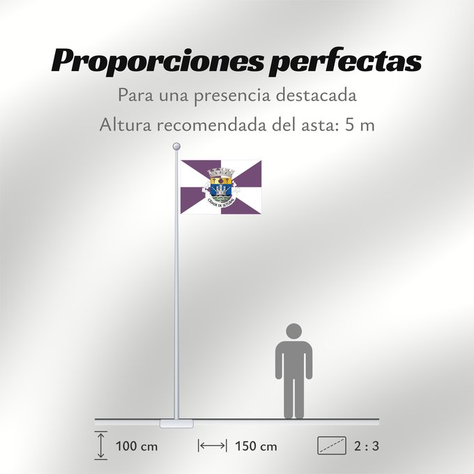 Proporciones de la bandera: Setúbal