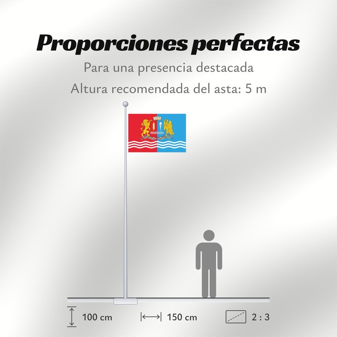Proporciones de la bandera: Ivanovo Oblast Oblast d'Ivanovo Óblast de Ivánovo Oblast Iwanowo