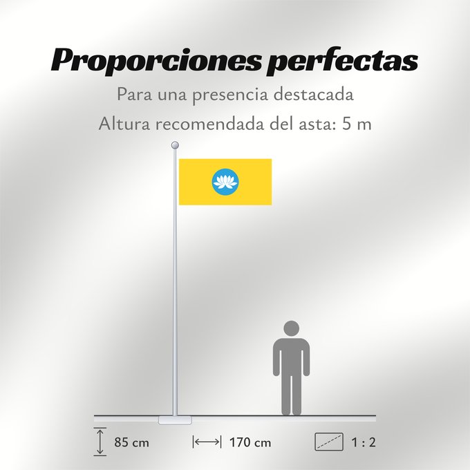 Proporciones de la bandera: Kalmykia	Kalmoukie	República de Kalmukia 	Kalmückien	Флаг Республики Калмыкия	Туг Хальмг Таңһч