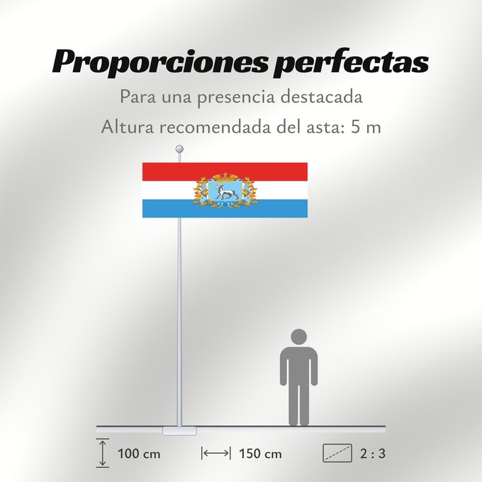 Proporciones de la bandera: Samara Oblast	oblast de Samara	Óblast de Samara	Oblast Samara